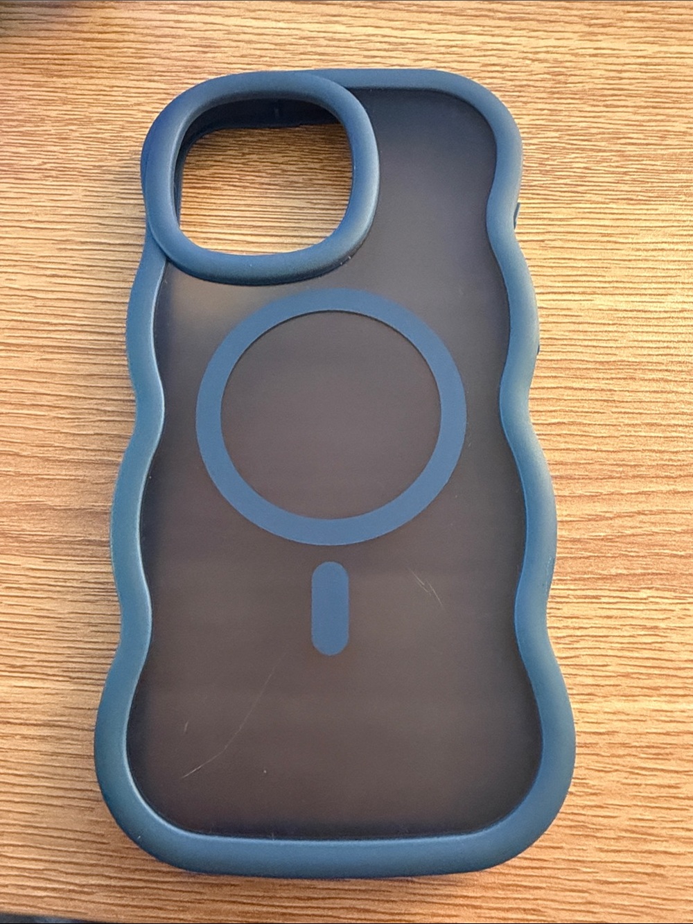 IPhone 15 pro max Blue Silicone MagSafe-Compatible Phone Case